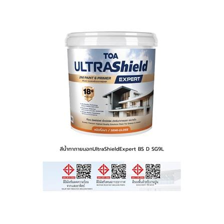 สีน้ำทาภายใน-ภายนอก ชนิดกึ่งเงา TOA ULTRASHIELD EXPERT BASE D 9 ลิตร_4
