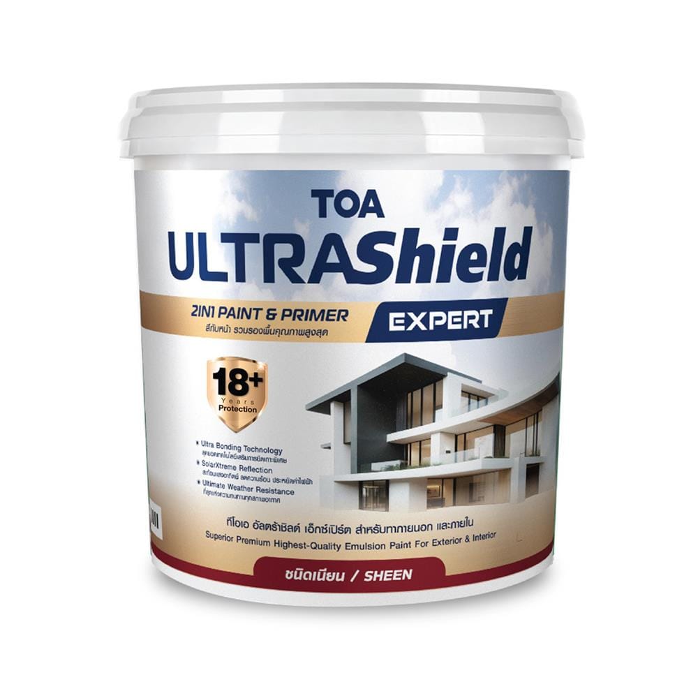 สีน้ำทาภายใน-ภายนอก ชนิดเนียน TOA ULTRASHIELD EXPERT BASE C 9 ลิตร