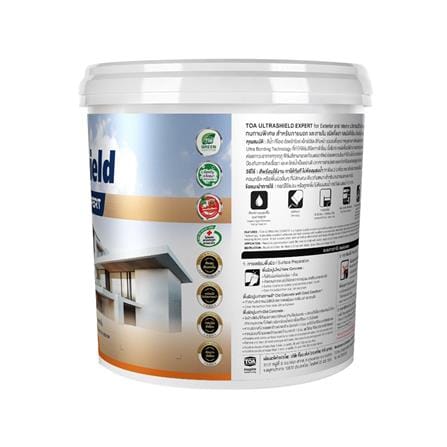 สีน้ำทาภายใน-ภายนอก ชนิดกึ่งเงา TOA ULTRASHIELD EXPERT BASE A 9 ลิตร_2