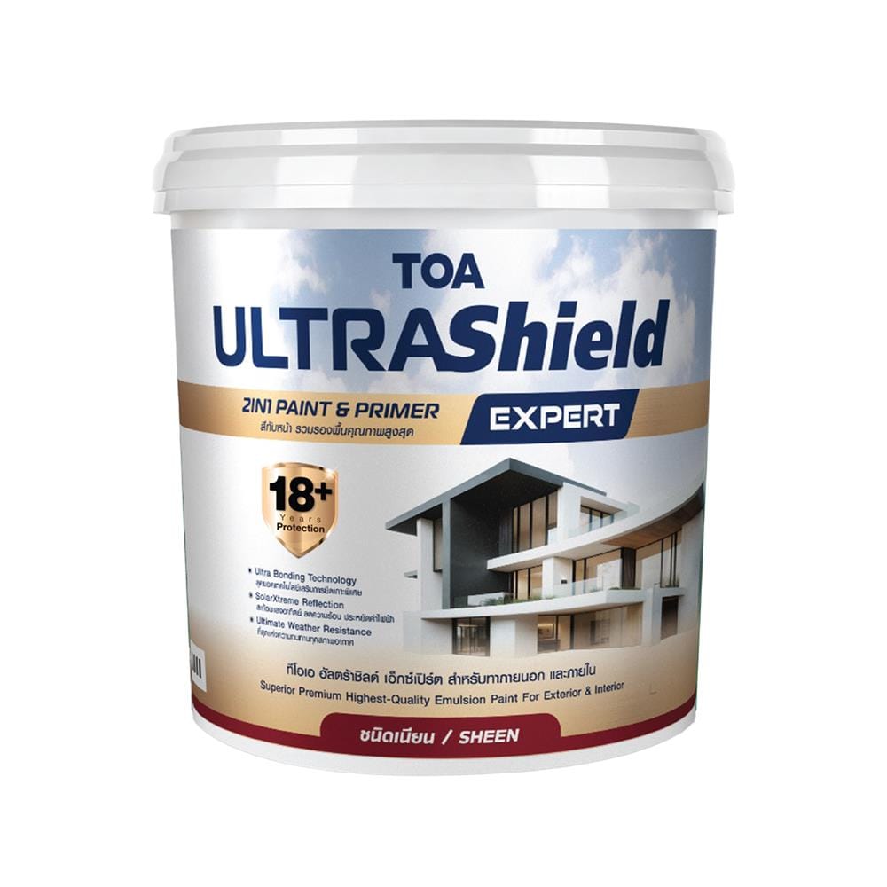 สีน้ำทาภายใน-ภายนอก ชนิดเนียน TOA ULTRASHIELD EXPERT BASE A 9 แกลลอน