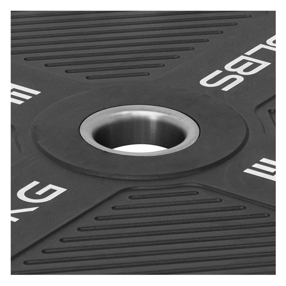 แผ่นน้ำหนัก BUMPER PLATE รูขนาด 2 นิ้ว IVADE  5 กก. (แพ็ก 2 ชิ้น)