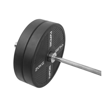 แผ่นน้ำหนัก BUMPER PLATE รูขนาด 2 นิ้ว IVADE  20 กก. (แพ็ก 2 ชิ้น)_7
