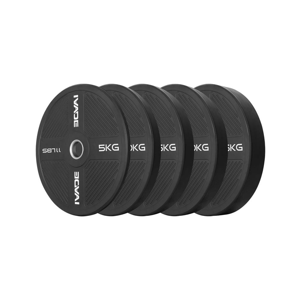 ชุดแผ่นน้ำหนัก BUMPER PLATE รูขนาด 2 นิ้ว IVADE  5-25 กก.