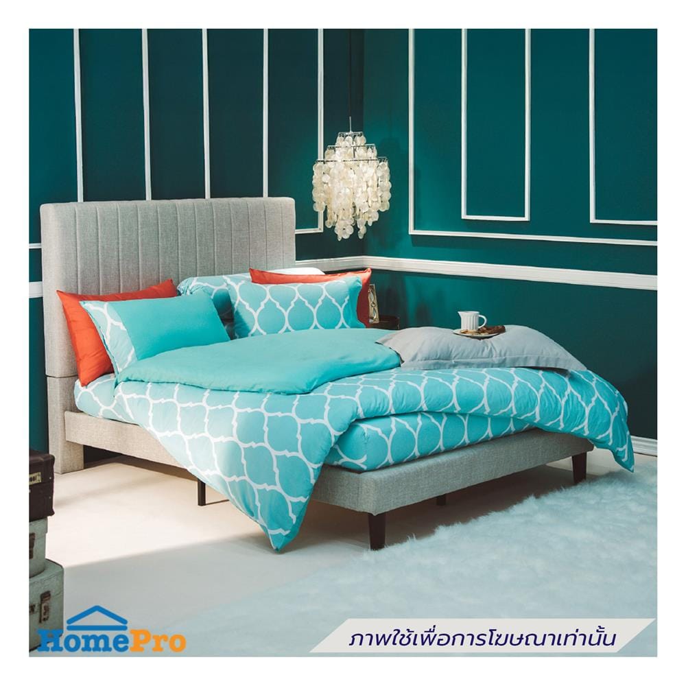 ผ้านวม LOTUS MELBOURNE L-MB 02A 100x90 นิ้ว สี TURQUOISE