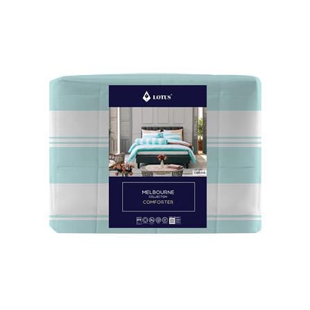 ผ้านวม LOTUS MELBOURNE L-MB 01B 100x90 นิ้ว สี TURQUOISE_2