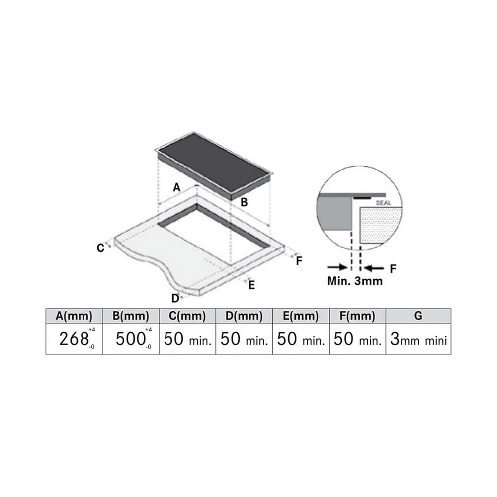 เตาฝัง+เครื่องดูดควัน FRANKE FIH3210+FCR625TCBKXSNG