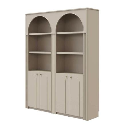 ตู้โชว์ SB FURNITURE FAY 19244779 160 ซม. สีพาสเทล่า ครีม_0