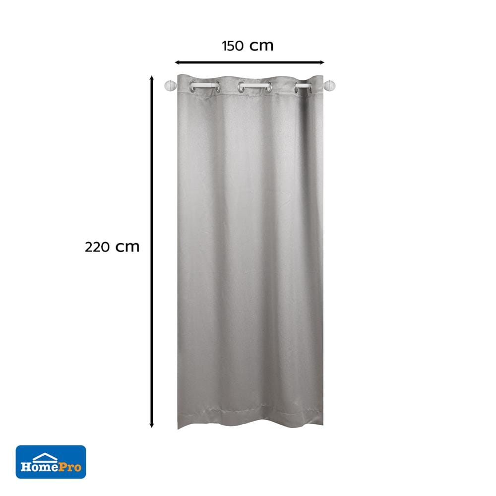 ผ้าม่าน EYELET HOME LIVING STYLE SOFIA UV 150x220 ซม. สีเทา
