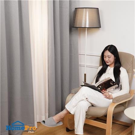 ผ้าม่าน EYELET HOME LIVING STYLE SOFIA UV 150x220 ซม. สีเทา_4