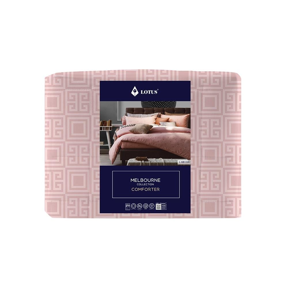 ผ้านวม LOTUS MELBOURNE L-MB 03A 100x90 นิ้ว สี PINK