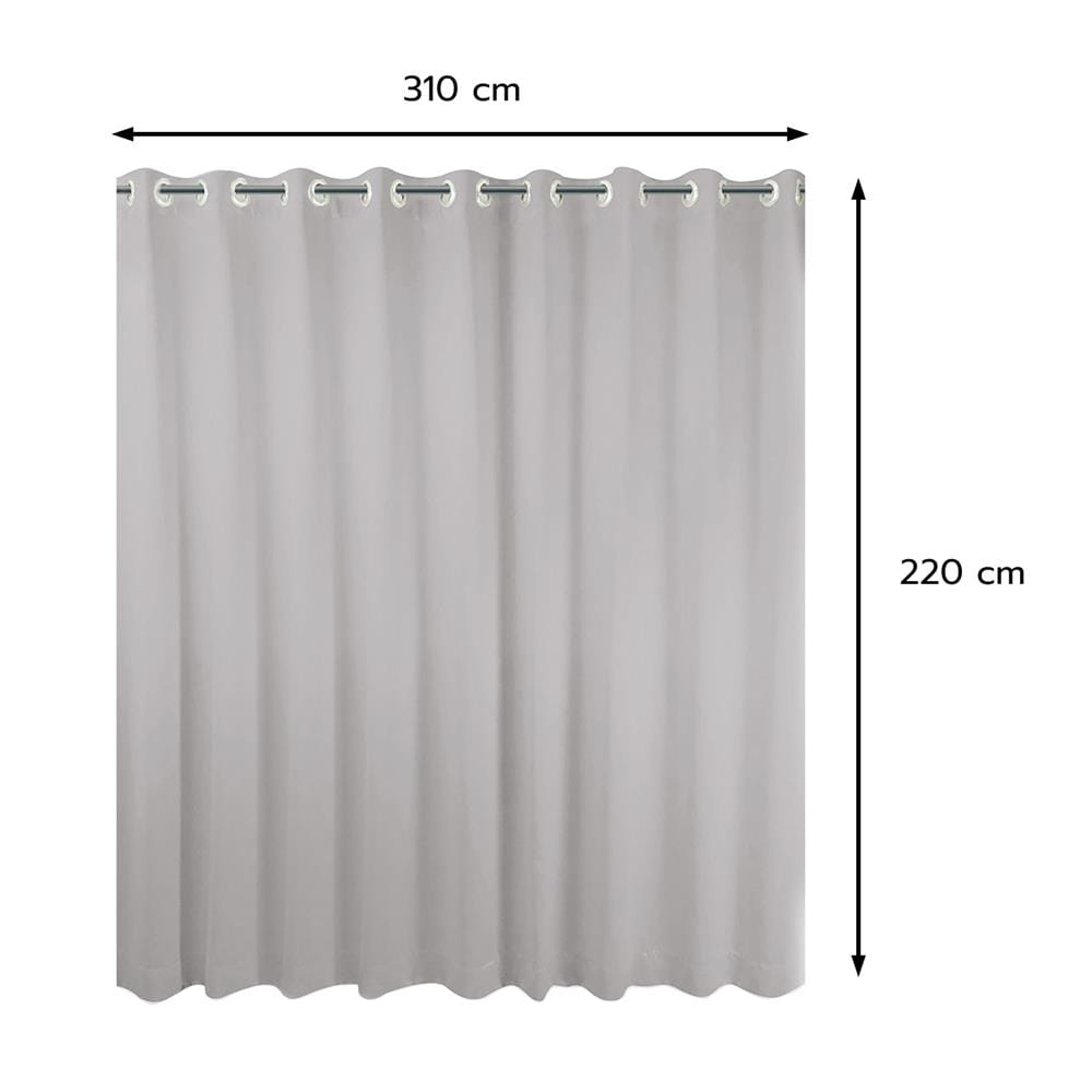 ผ้าม่าน EYELET HOME LIVING STYLE SOFIA UV 310x220 ซม. สีเทา