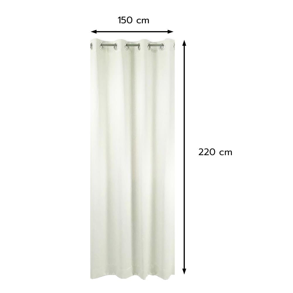 ผ้าม่าน EYELET HOME LIVING STYLE SOFIA UV 150x220 ซม. สีเงิน