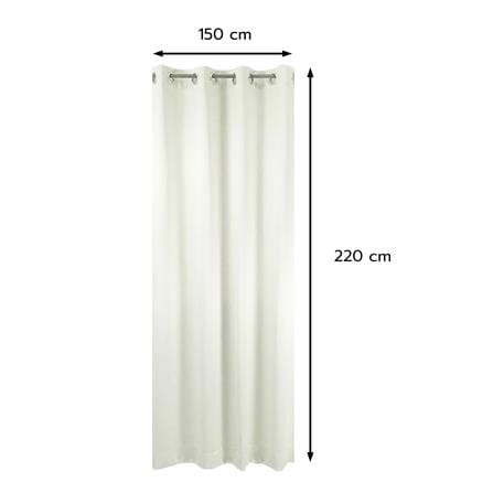 ผ้าม่าน EYELET HOME LIVING STYLE SOFIA UV 150x220 ซม. สีเงิน_7