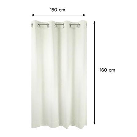 ผ้าม่าน EYELET HOME LIVING STYLE SOFIA UV 150x160 ซม. สีเงิน_6