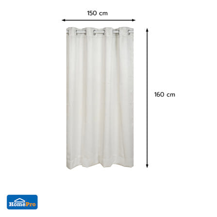 ผ้าม่าน EYELET HOME LIVING STYLE SOFIA UV 150x160 ซม. สีเงิน_7