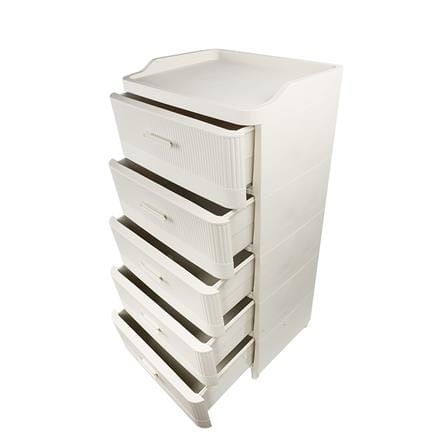 ตู้ลิ้นชัก 5 ชั้น STACKO LANA 51.5X41.5X105 ซม. สีครีม_3