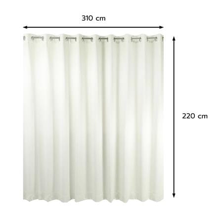 ผ้าม่าน EYELET HOME LIVING STYLE SOFIA UV 310x220 ซม. สีเงิน_6