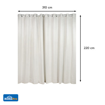 ผ้าม่าน EYELET HOME LIVING STYLE SOFIA UV 310x220 ซม. สีเงิน_6