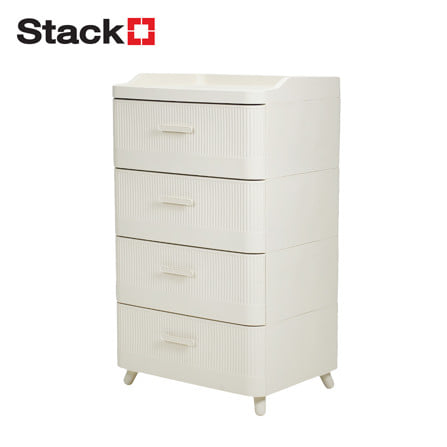 ตู้ลิ้นชัก 4 ชั้น STACKO LANA 51.5X41.5X86.5 ซม. สีครีม_0
