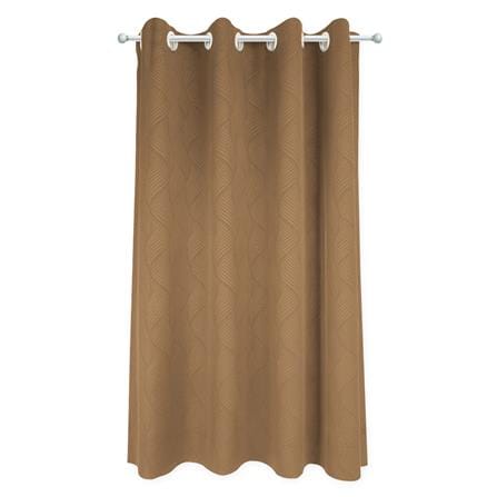 ผ้าม่าน EYELET HOME LIVING STYLE CURVE UV 140x160 ซม. สีน้ำตาล_0