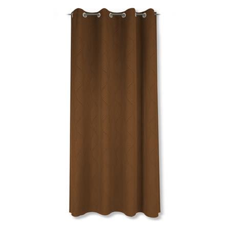 ผ้าม่าน EYELET HOME LIVING STYLE CURVE UV 140x220 ซม. สีน้ำตาล_0