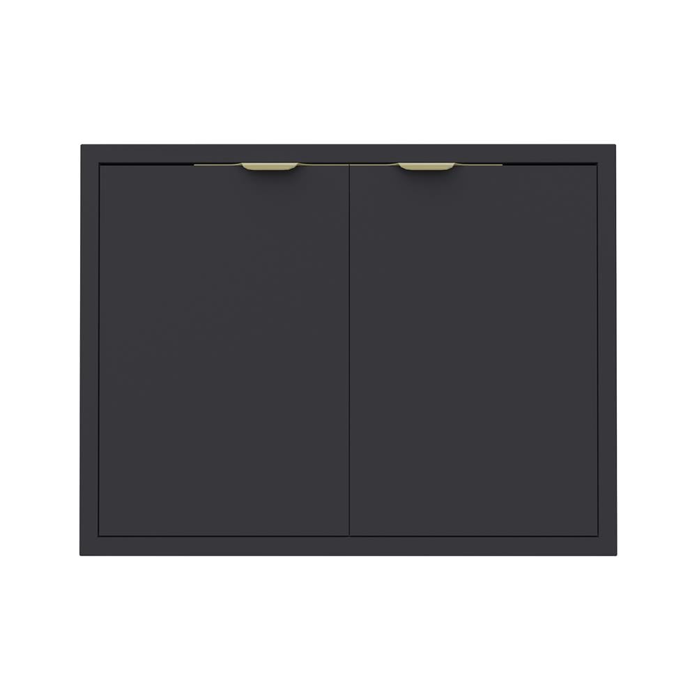 บานซิงค์คู่ MJ GLITTER 86x66 ซม. สี GREY GRAPHITE