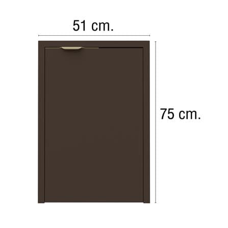 บานถังแก๊ส MJ GLITTER 51x75 ซม. สี CHOC MOOSE_3