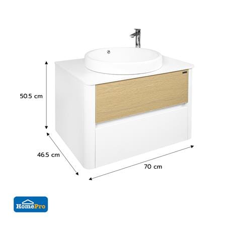 อ่างเคาน์เตอร์ MOYA VC-2520 70 ซม. สีขาว-โอ๊ค_7