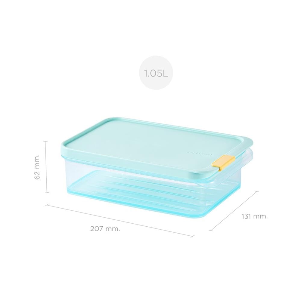 กล่องอาหาร 1.05 ลิตร LOCKNLOCK FREEZER FIT สีฟ้า