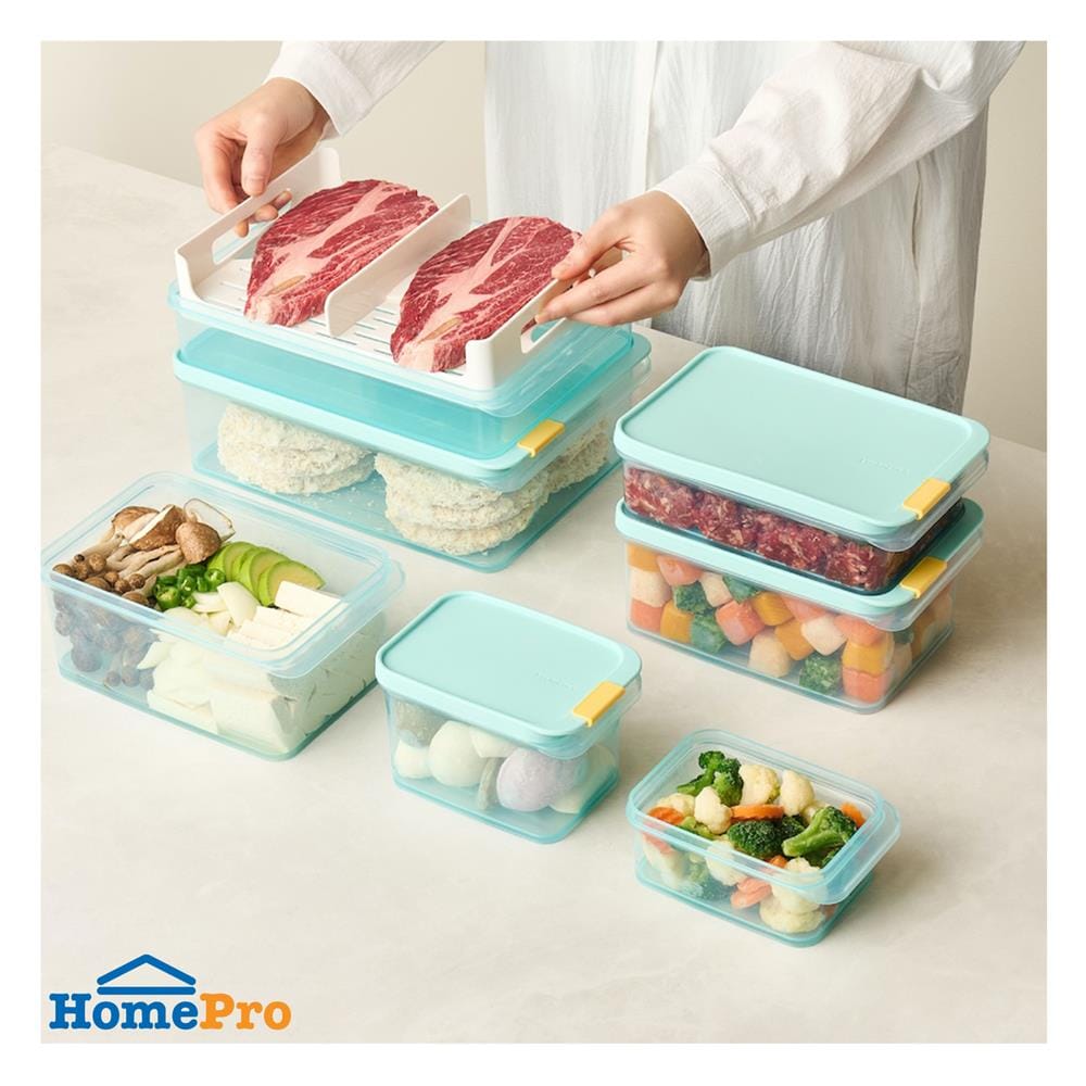 กล่องอาหาร 1.05 ลิตร LOCKNLOCK FREEZER FIT สีฟ้า