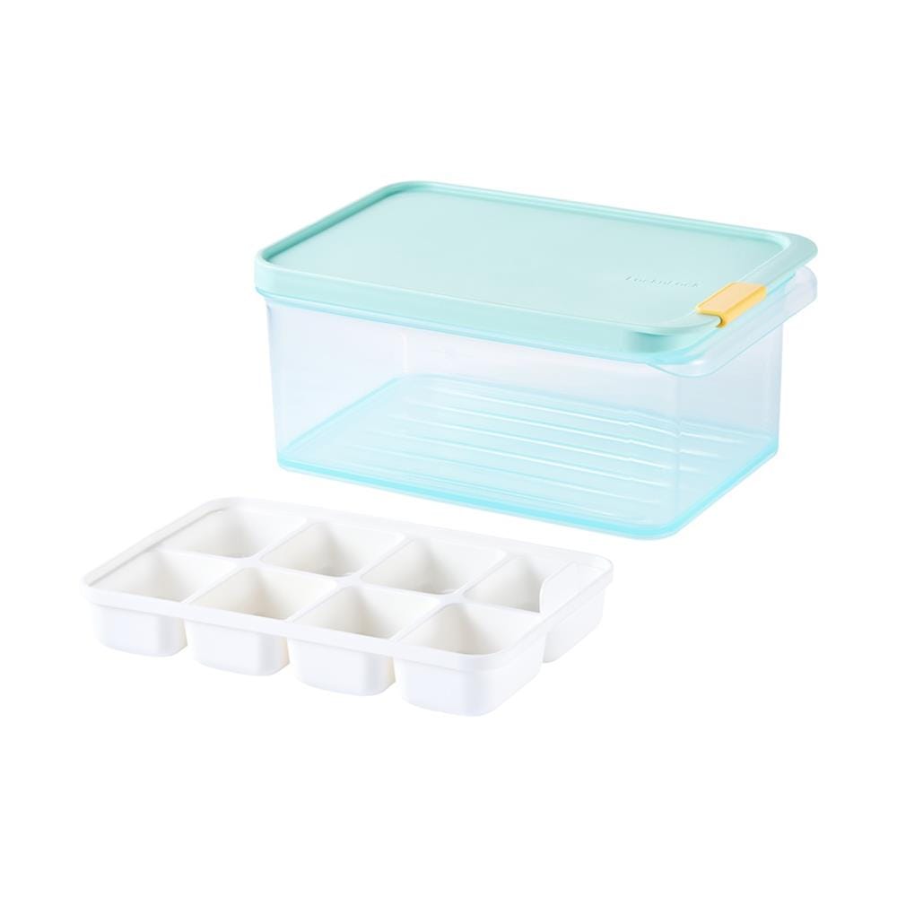 กล่องอาหารพร้อมบล็อก 1.65 ลิตร LOCKNLOCK FREEZER FIT สีฟ้า
