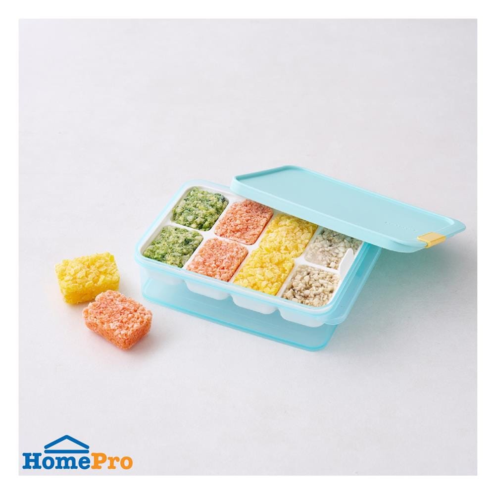 กล่องอาหารพร้อมบล็อก 1.65 ลิตร LOCKNLOCK FREEZER FIT สีฟ้า