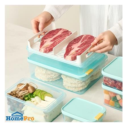 กล่องอาหารพร้อมถาด 3.5 ลิตร LOCKNLOCK FREEZER FIT สีฟ้า_2