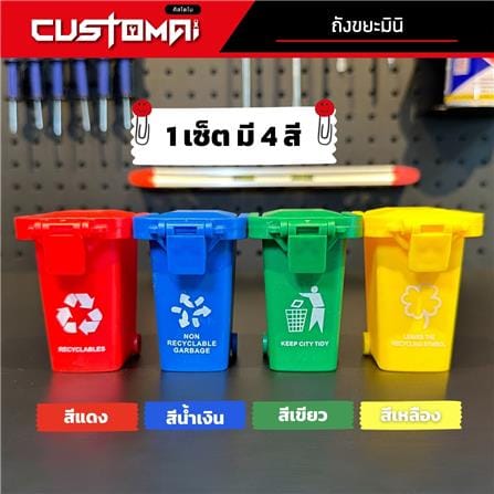เซ็ตถังขยะมินิสำหรับจัดเก็บอุปกรณ์ CUSTOMAI (4 ชิ้น/ชุด)_7
