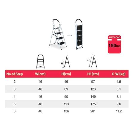 บันได STEP 6 ขั้น BARCO สีขาว-ดำ_2