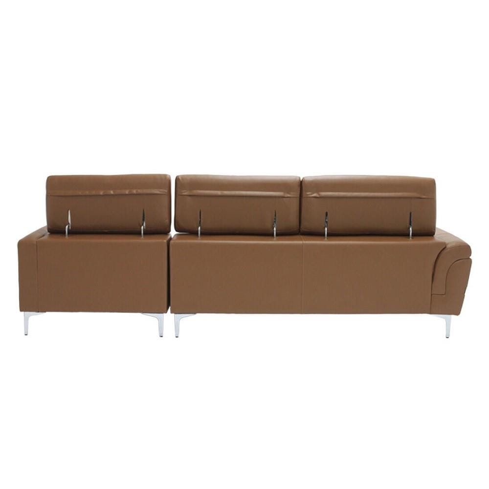 โซฟาเข้ามุมขวา SB FURNITURE GEEZER 19216829 สีน้ำตาล