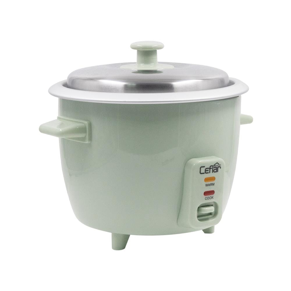 หม้อหุงข้าวธรรมดา CEFLAR CR-100 DELUXE 1 ลิตร สีเขียว