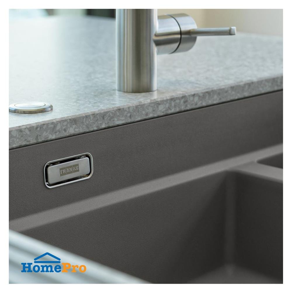 ซิงค์ฝัง 2 หลุม FRANKE KNG 120 STONE GREY 76 ซม. สีเทา