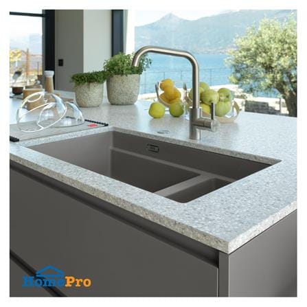 ซิงค์ฝัง 2 หลุม FRANKE KNG 120 STONE GREY 76 ซม. สีเทา_1