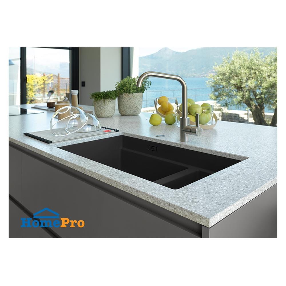 ซิงค์ฝัง 2 หลุม FRANKE KNG 120 MATT BLACK 76 ซม. สีดำ