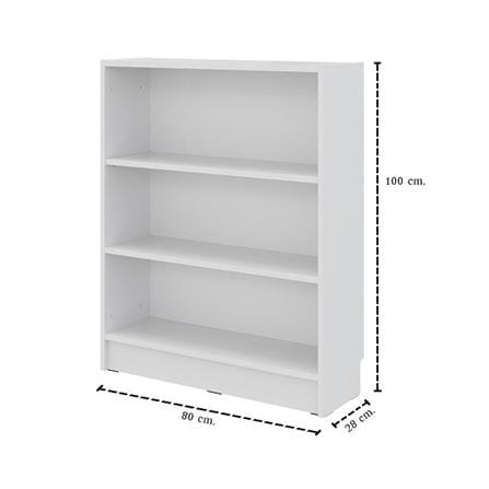 ตู้เตี้ยบานโล่ง SB FURNITURE TRIXX 19247524 80 ซม. สีขาว_3