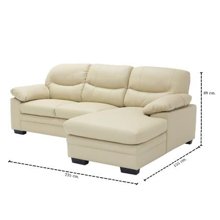 โซฟาเข้ามุมขวา SB FURNITURE LENU 19218122 สีครีม_4