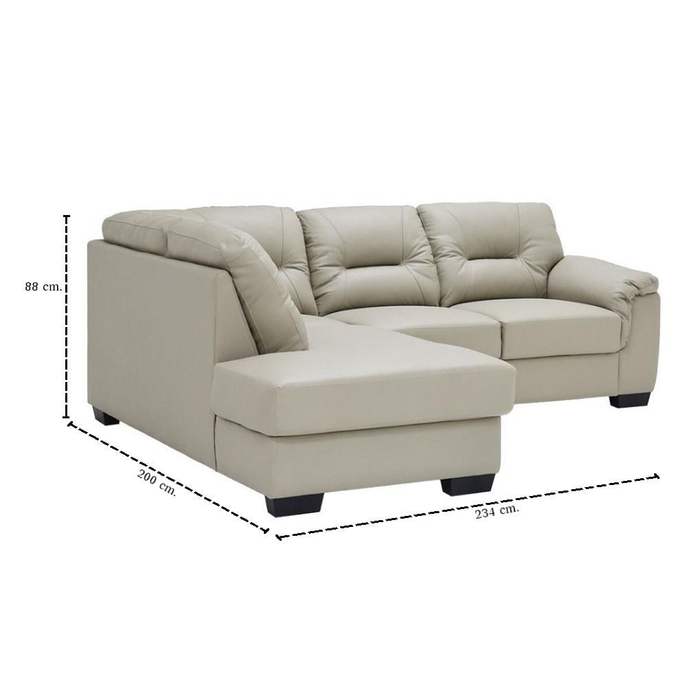 โซฟาเข้ามุมซ้าย SB FURNITURE GENTLE 19243226 สีเทา
