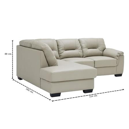 โซฟาเข้ามุมซ้าย SB FURNITURE GENTLE 19243226 สีเทา_4