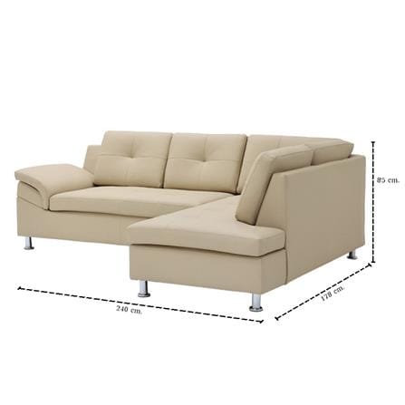 โซฟาเข้ามุมขวา SB FURNITURE RULIO 19243218 สีเบจ_4