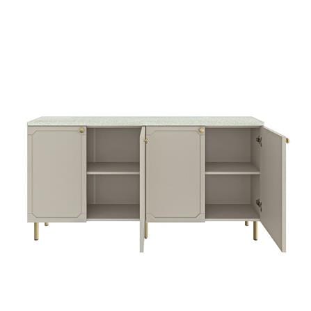 ตู้เตี้ย SB FURNITURE AELINA 19243216 160 ซม. สีครีม_2