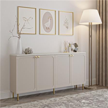 ตู้เตี้ย SB FURNITURE AELINA 19243216 160 ซม. สีครีม_4