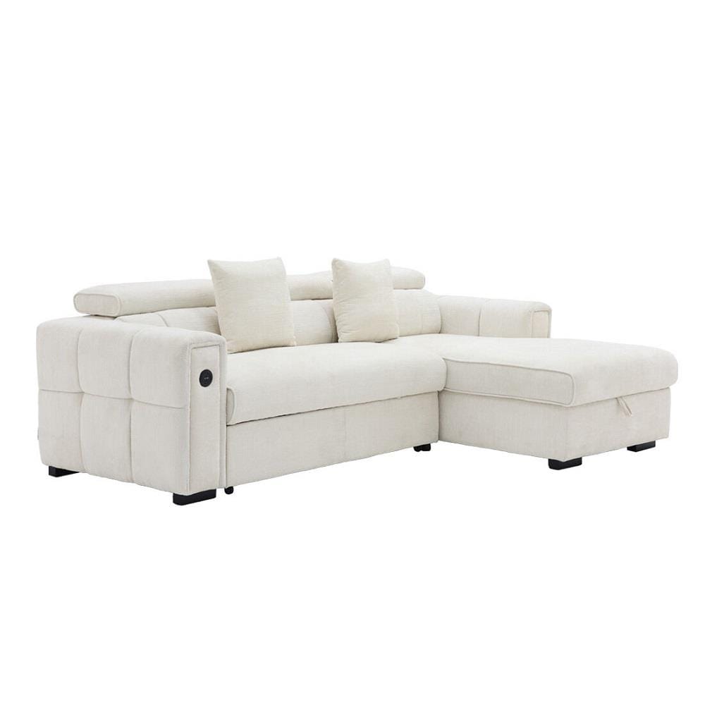 โซฟาเข้ามุมขวา SB FURNITURE CARNELL 19243066 สีขาว