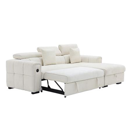 โซฟาเข้ามุมขวา SB FURNITURE CARNELL 19243066 สีขาว_3