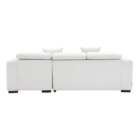 โซฟาเข้ามุมขวา SB FURNITURE CARNELL 19243066 สีขาว_6
